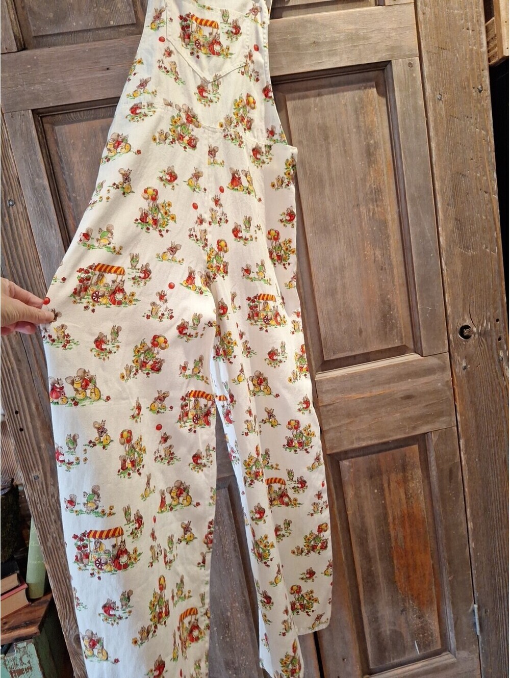 Vintage Hand Made Circus, Fair Gypsy Boho Overalls Wide Leg Cottage Core Sz M/L